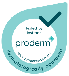 ProDerm logo - dermatologiskt testat och godk&auml;nt f&ouml;r god hudh&auml;lsa